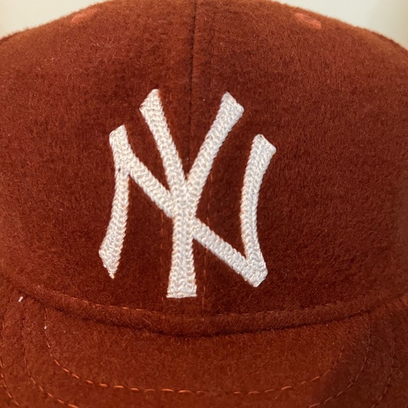 Aime Leon Dore Burnt Orange Cap with White NYY Logo - Picture 2 of 10
